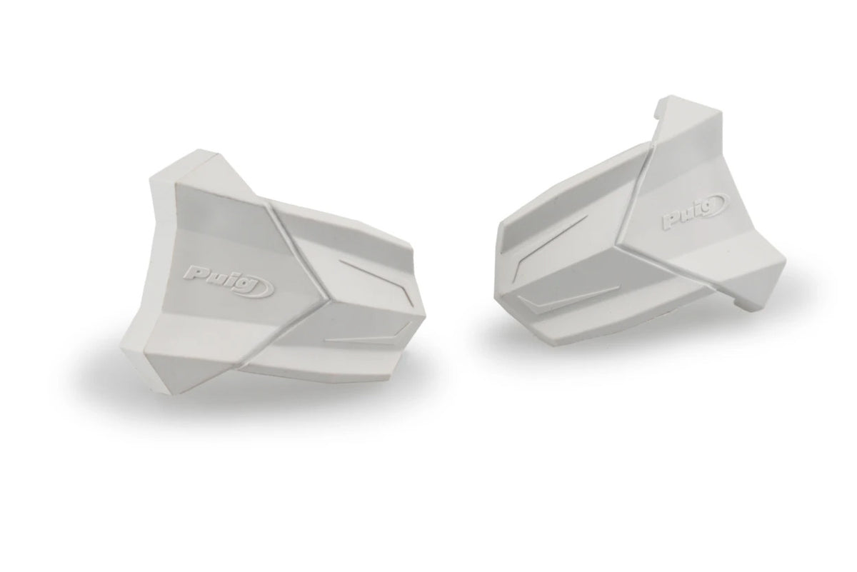 Rubber End Replacement Frame Slider R19 Pair White - 561-3148W - PUIG
