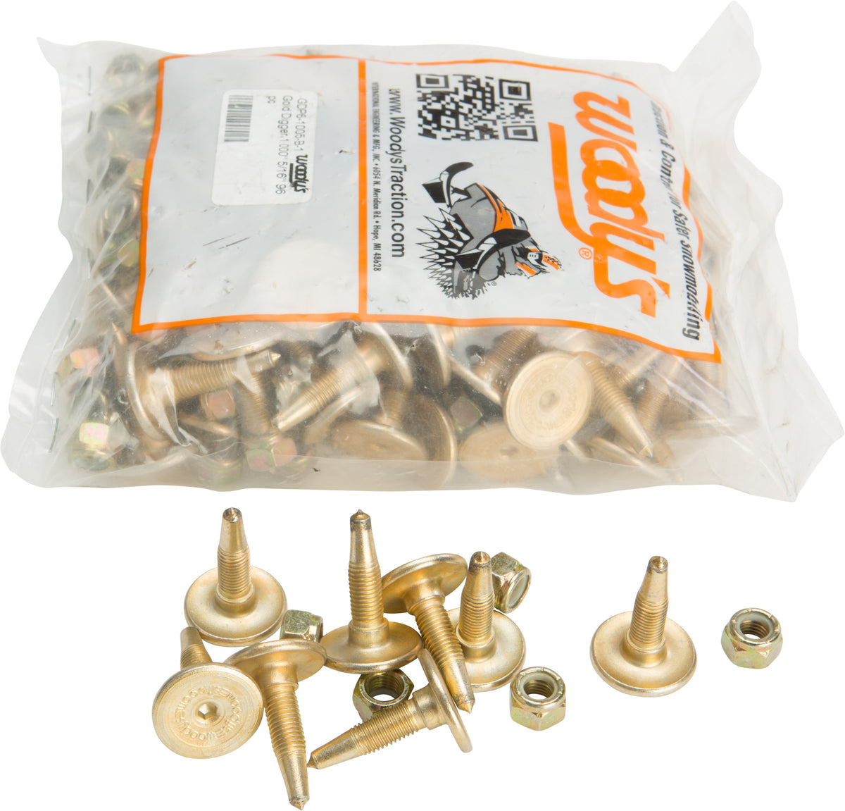 Gold Digger Carbide Traction Master Stud 1.005" 96/Pk - 18-3154-96 - Woodys