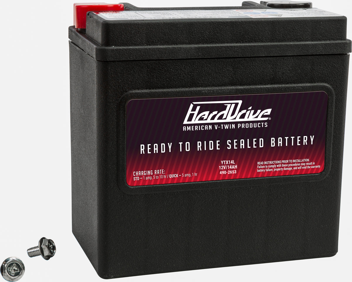 Battery Ytx14l 240cca Factory Activated Sealed Agm - 490-2653 - HardDrive