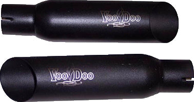 Slip-On Suz Black Dual Hayabusa - 12-8110BK - VooDoo
