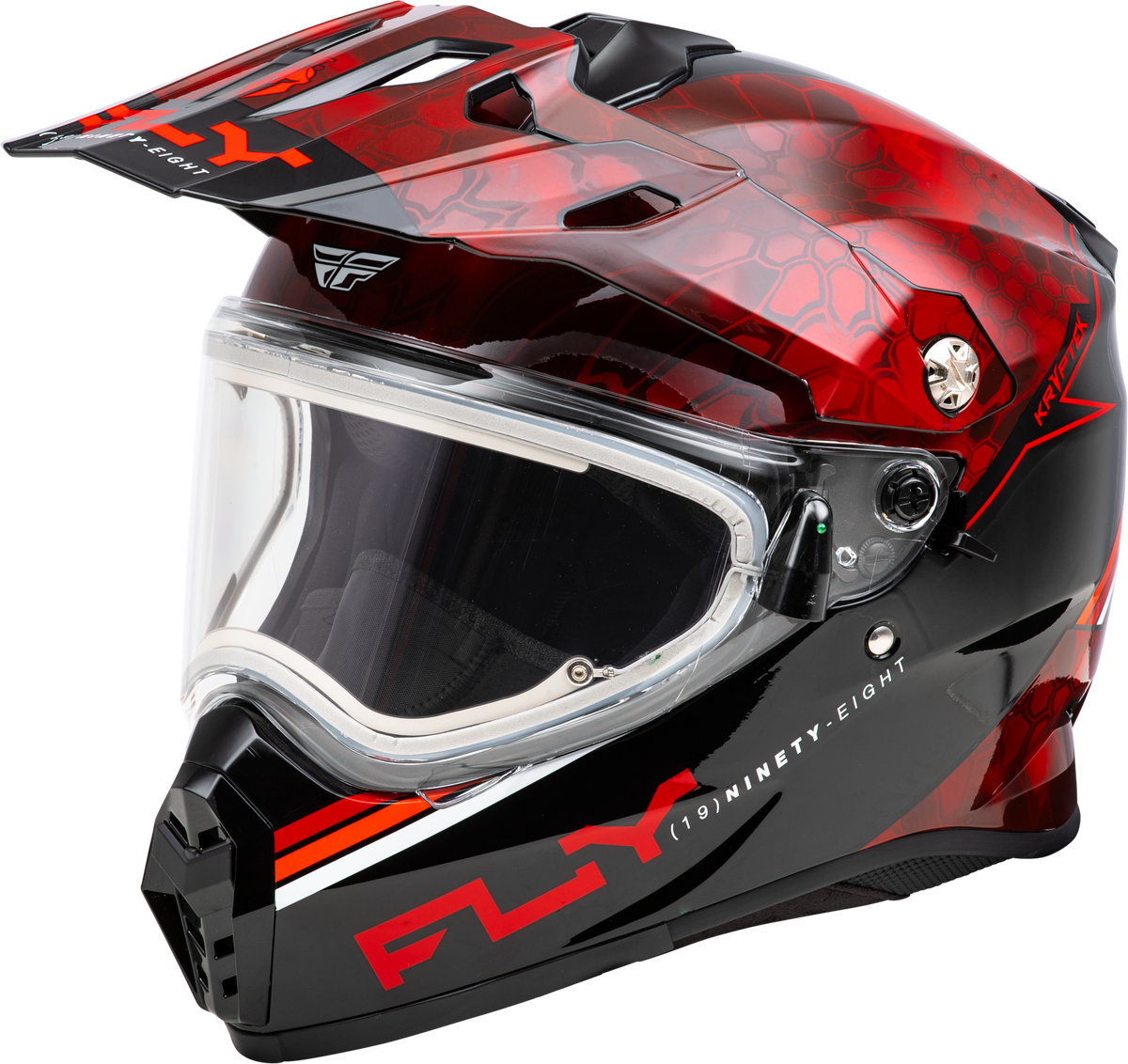Trekker Cw Conceal Helmet Elec Shld Red/Black Sm - 73-31361S - Fly Racing