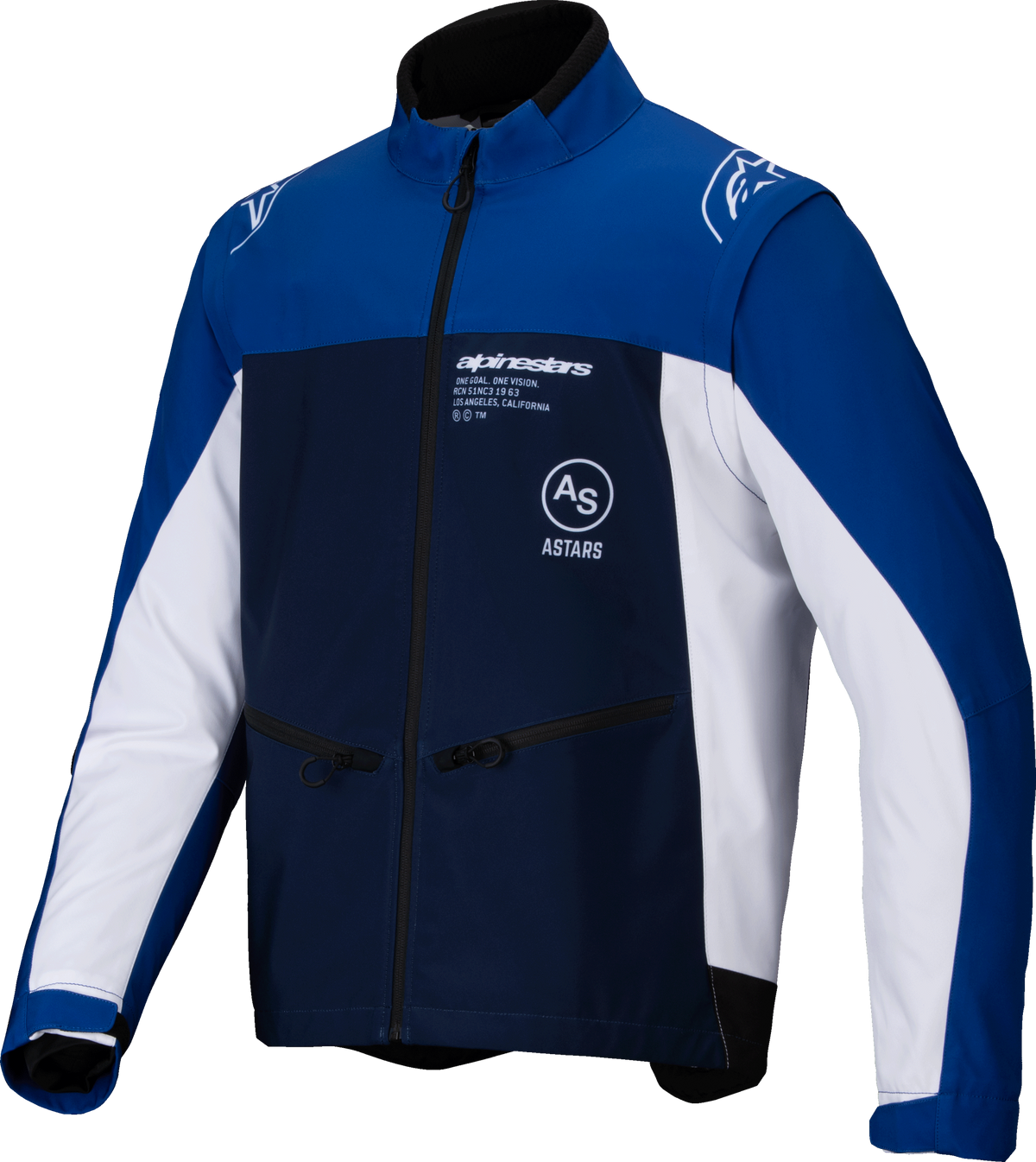Lite-Dura Softshell Jacket Navy/Bright Blue/White Xl - 482-00054X - alpine star