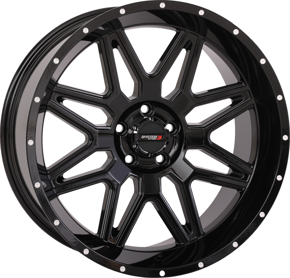 St7 Wheel 20x9 5+4 (0mm) 5/4.5 Gloss Black - 3-207355 - System 3