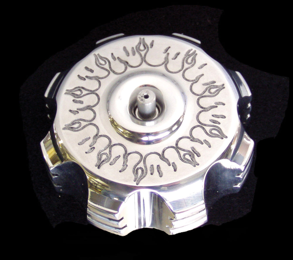 Billet Gas Cap (Black Flames) - 28-41209 - ModQuad
