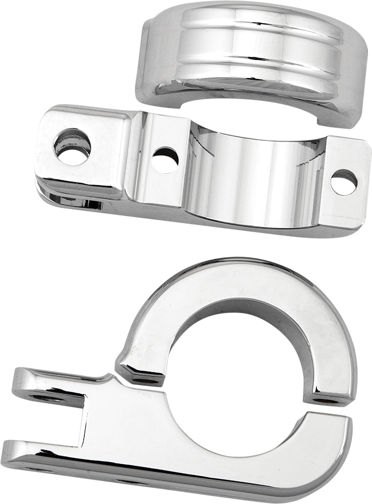 Footpeg Mount Clamps 1.5" Bar Chrome - 820-1963 - HardDrive