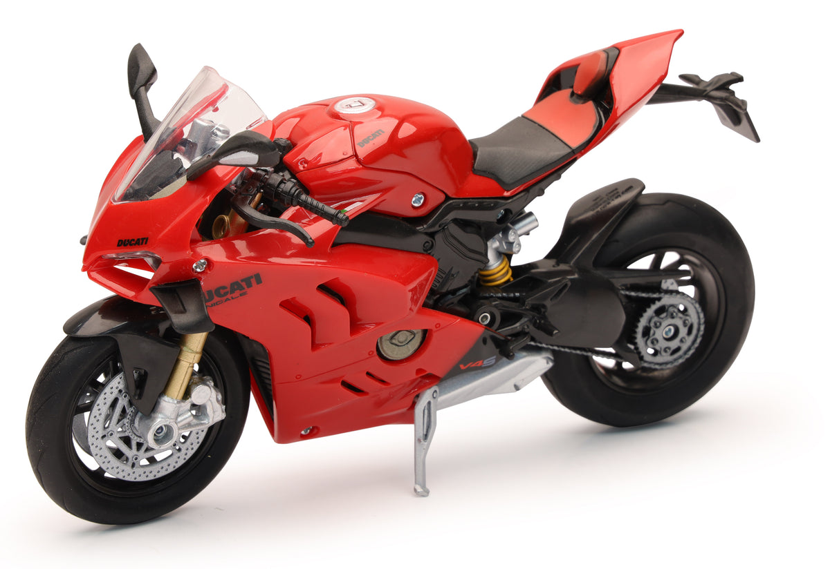 1:12 Scale Super Sport Bike Ducati Panigale V4 S (Red) - 959-0202 - New Ray Toys