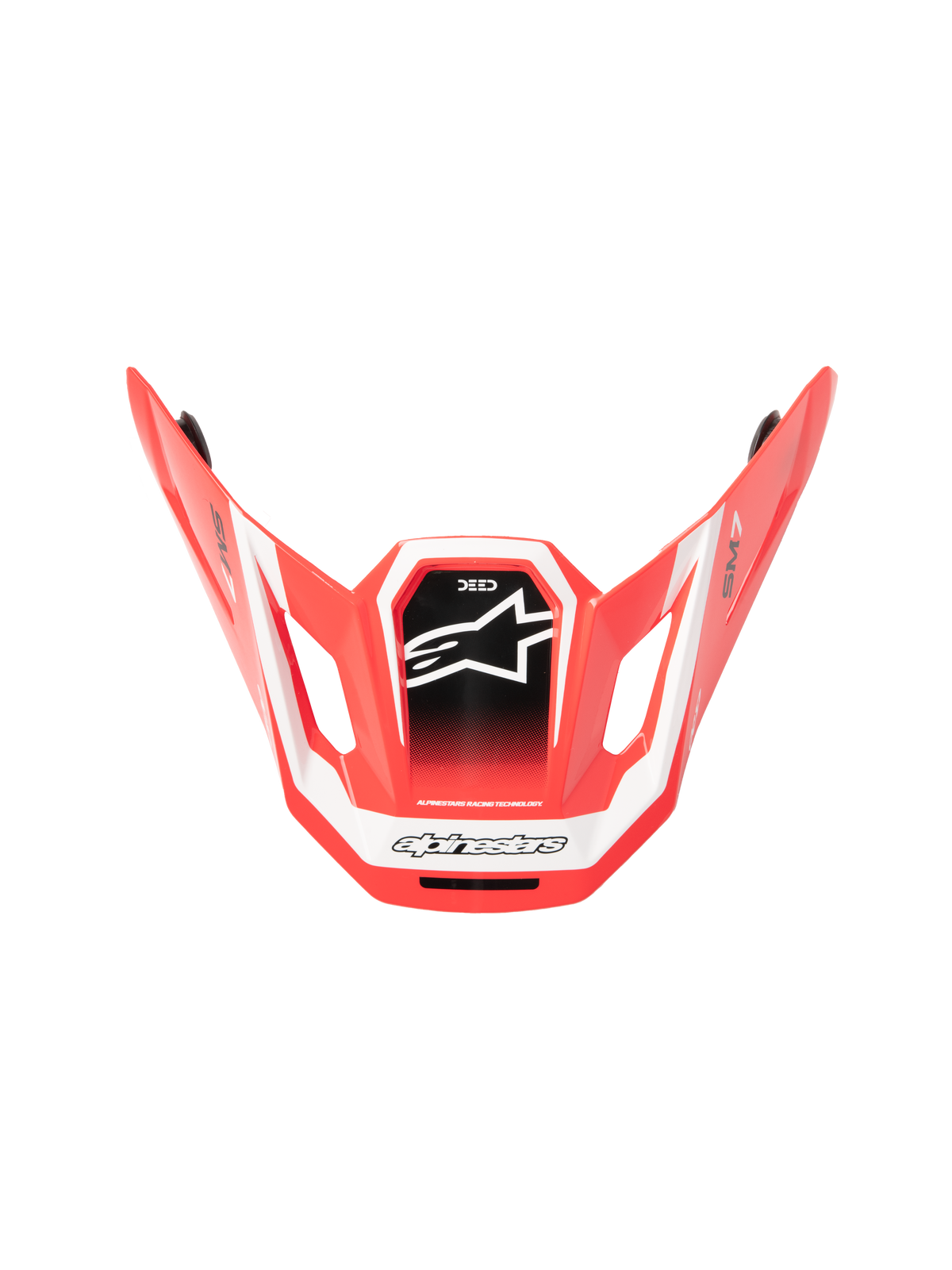 Sm7 Deed Visor Ece06 Red/Black/White Glossy - 482-00228 - alpine star