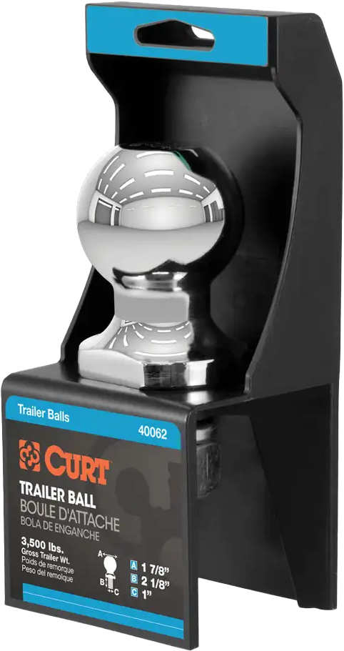 1 7/8 X 1 X 2 1/8 Hitch Ball - 52-3000 - CURT