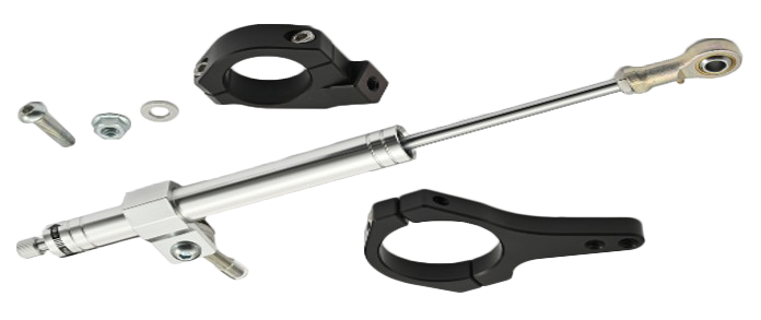 Steering Damper Kit Polished 20-25 Fxlrst - 820-53032 - HardDrive