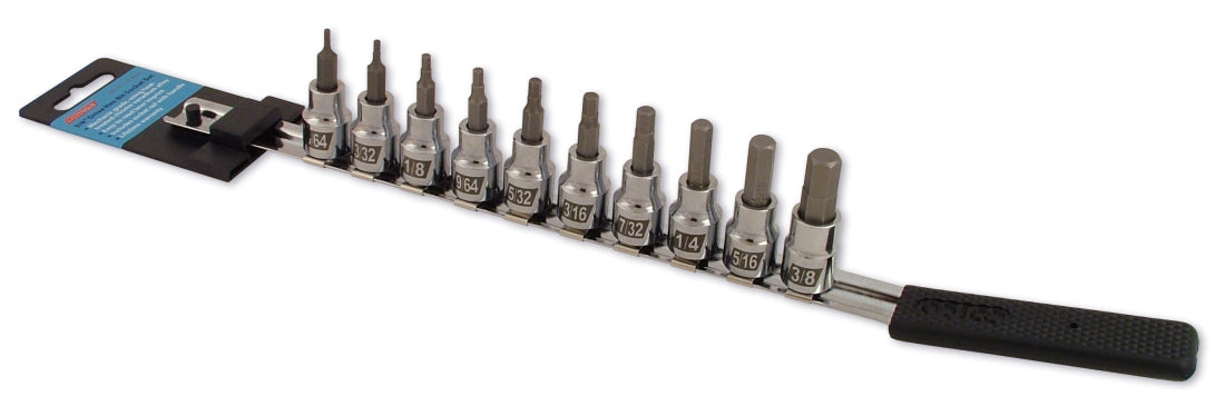 Socket Bit Set 10pc Hex Standard - 57-0015 - Cruztools