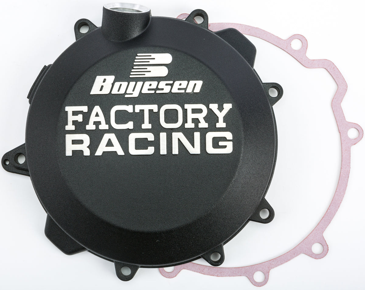 Factory Racing Clutch Cover Black - 59-7243CB - Boyesen