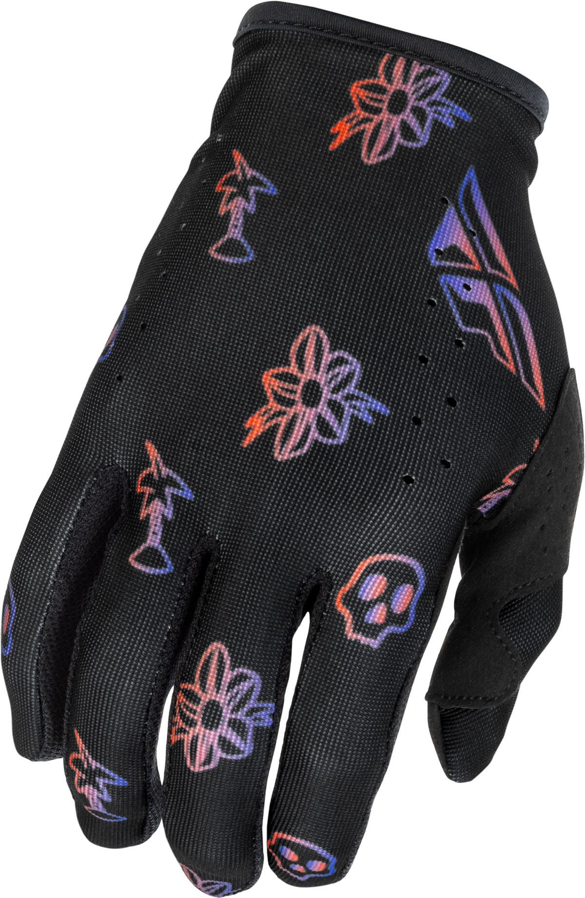 Lite Outline Gloves Black/Red/Purple Xl - 379-716X - Fly Racing