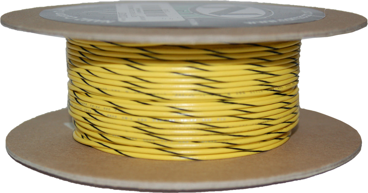 #18-Gauge Yellow/Black Stripe 100' Spool Of Primary Wire - 850-08945 - Namz