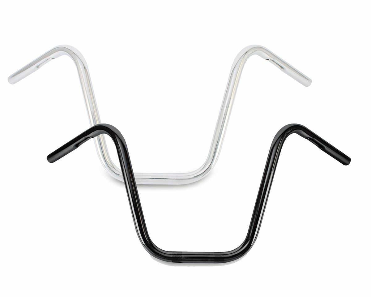 Narrow 12" Apehangers 1" Black - 750-05417 - Burly Brand