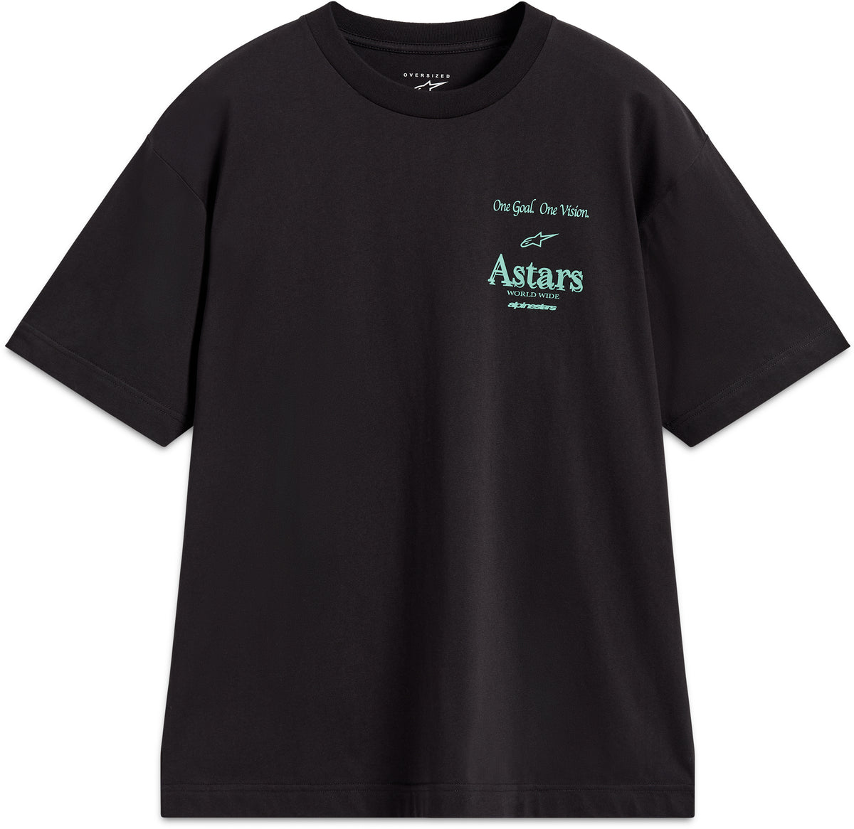 Post Oversized Ss Csf Tee Black Lg - 482-76436L - alpine star