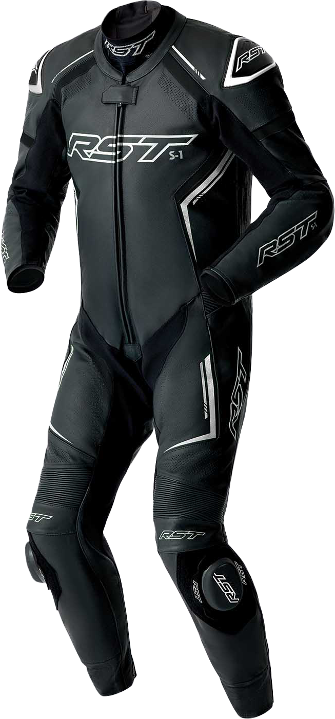 S1 D3o Suit Blk/Whi Leather 3x - 556-3604150 - RST