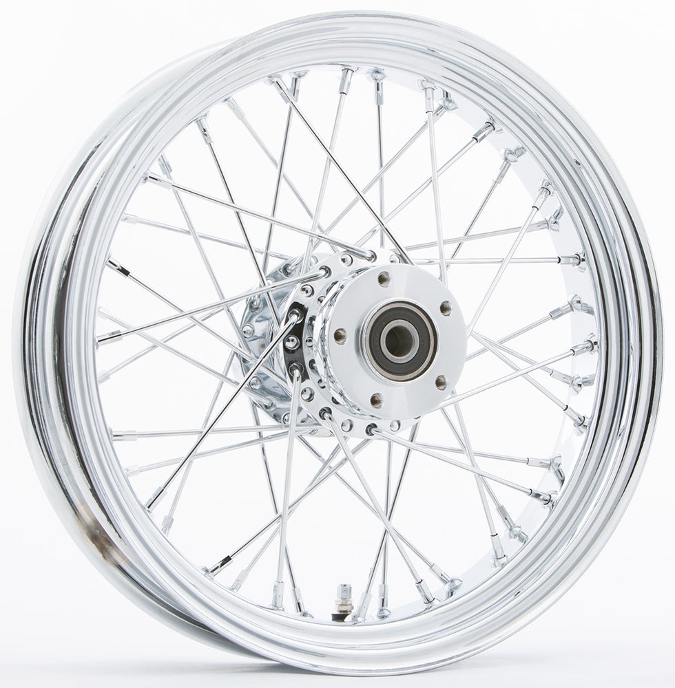 Rr 40-Spk Chrome 18x3.5 Bt/Xl-Hub 3/4" Axl Pre 99 - 576-04109 - HardDrive