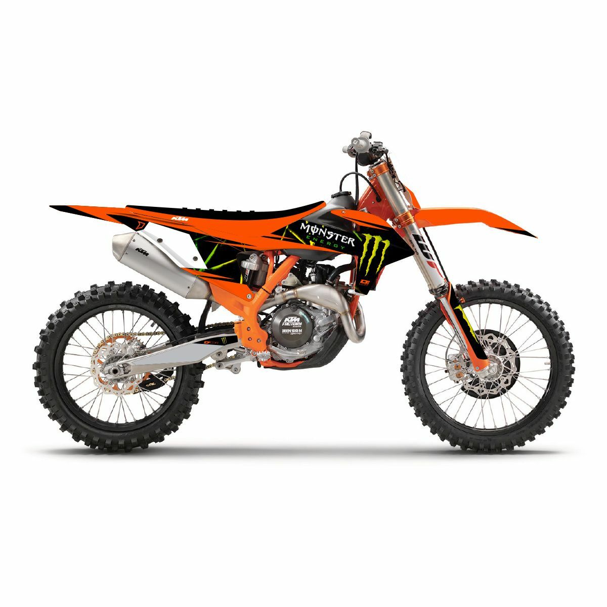 Cmplt Kit Monster Energy Slash White Bg - 862-2030131 - DCOR