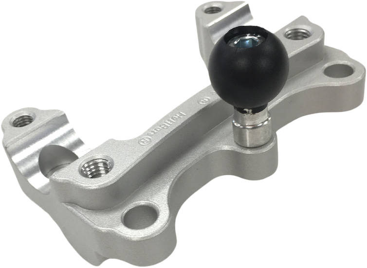 Handlebar Risers Tour W/Ram Ball Silver Tri - 281-0533 - HeliBars