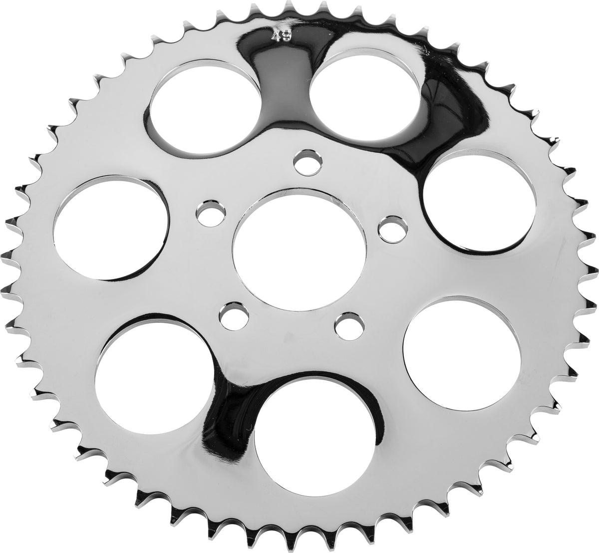 Rear Sprocket 49t Chrome Dished Big Twin 00-13 - 820-51182 - HardDrive