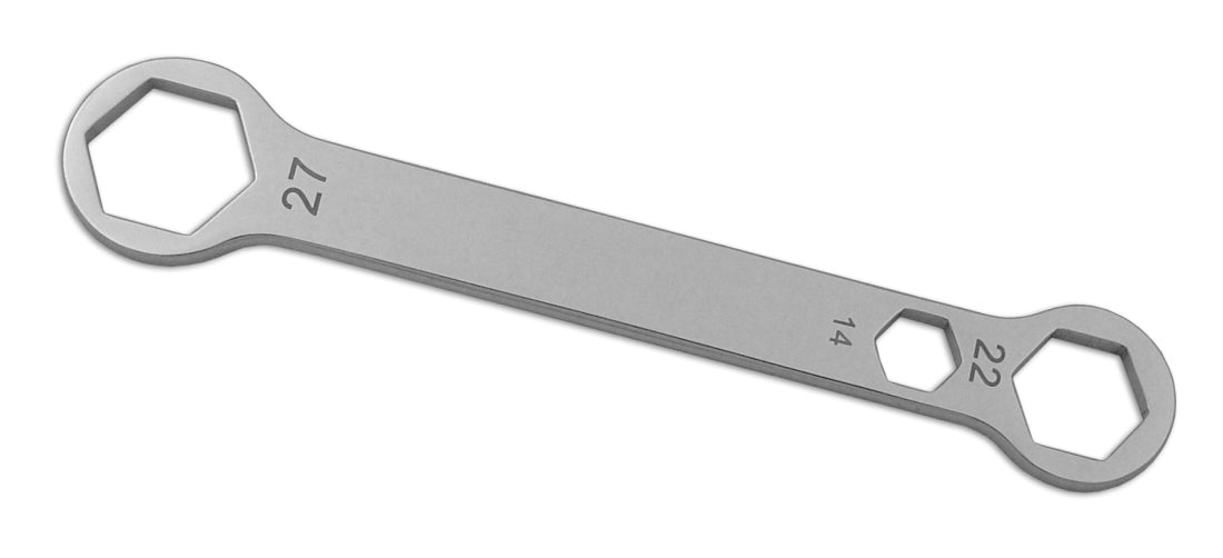Combo Axle Wrench 14x22x27mm - 57-0018 - Cruztools