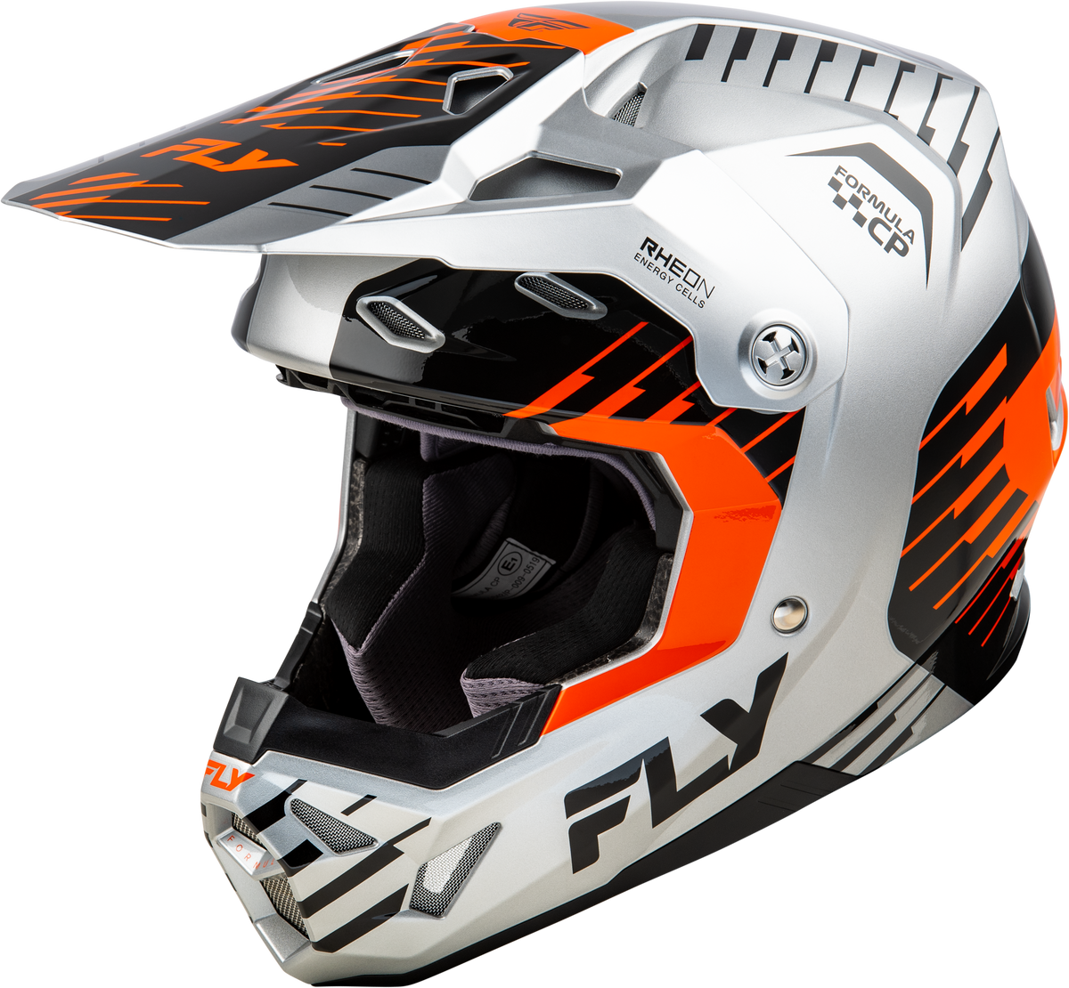 Formula Cp Slice Helmet Grey/Orange/Black 2x - 73-00532X - Fly Racing