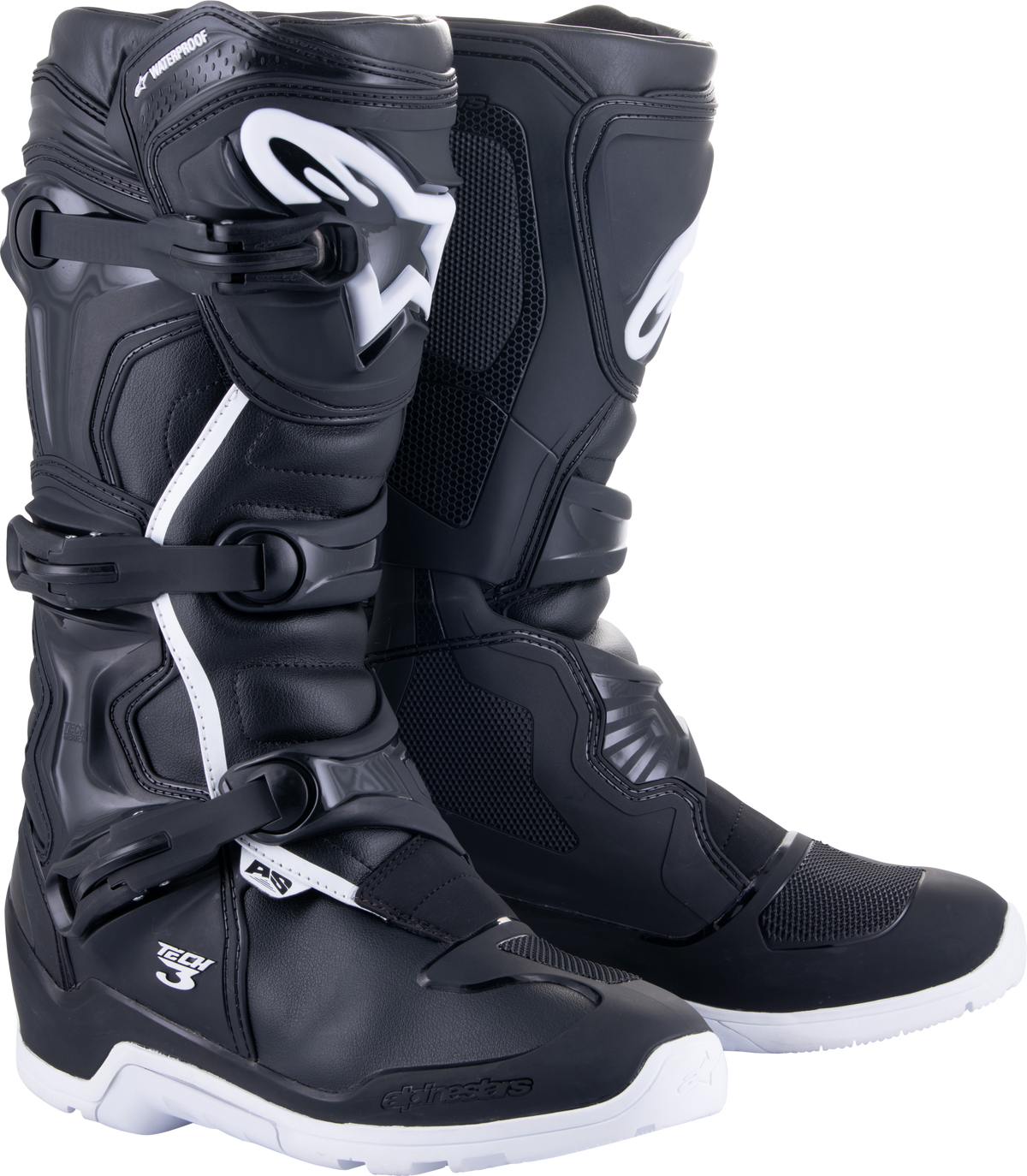 Tech 3 Enduro Wtrprf Boots Black/White Sz 15 - 482-47515 - alpine star