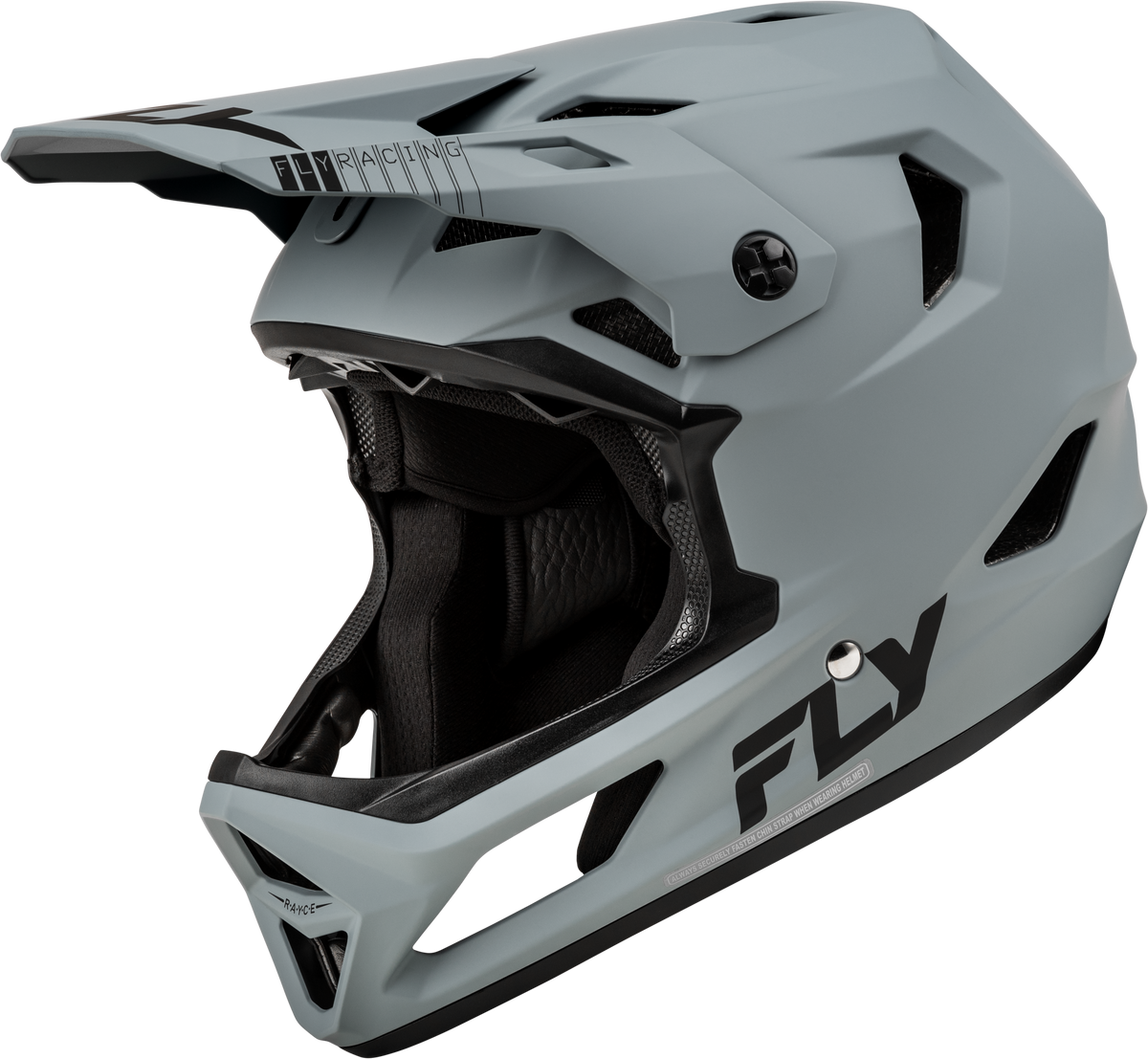 Youth Rayce Bicycle Helmet Matte Grey Ys - 73-3614YS - Fly Racing