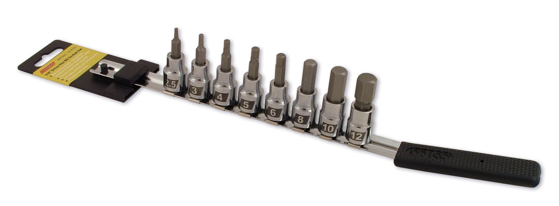 Socket Bit Set 8pc Hex Metric - 57-0016 - Cruztools