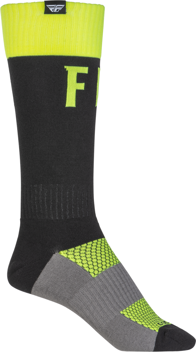 Mx Pro Socks Hi-Vis/Black Lg/Xl - 350-0530L - Fly Racing