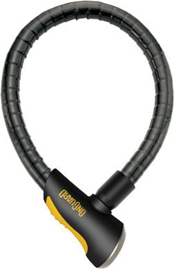 Rottweiler 8023l Armored Cable Lock Black/Yellow 7 Ft - 57-9605 - OnGuard