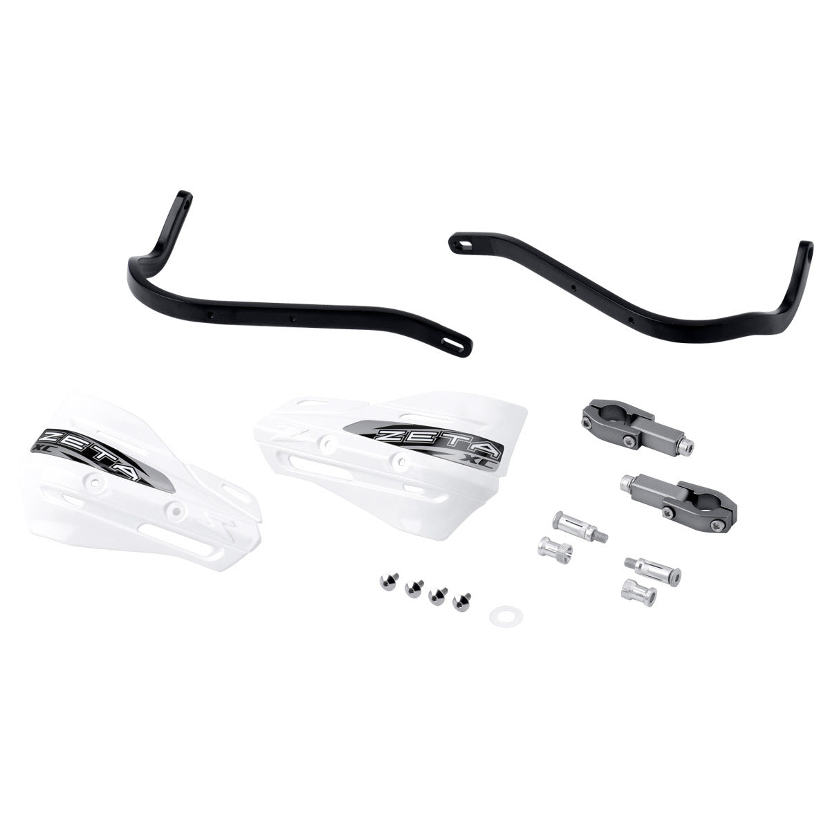 Armor Handguard Xc Kit For 22.2mm Bar Black/White - 634-5101KW - ZETA