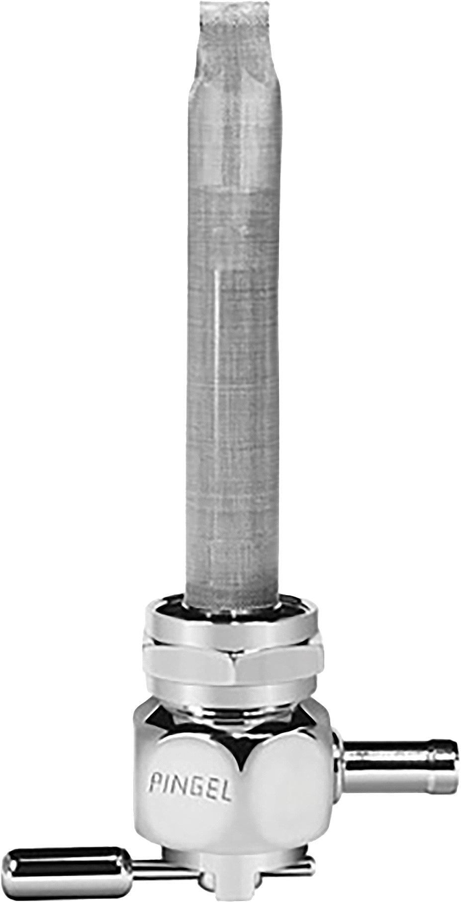 Power-Flo Petcock Oval 22mm Res Chrome `75-Up - 274-0500 - Pingel