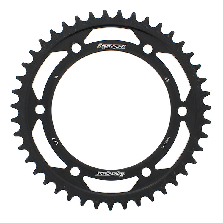Rear Sprocket Steel 43t-525 Blk Hon - 106-130743 - Supersprox