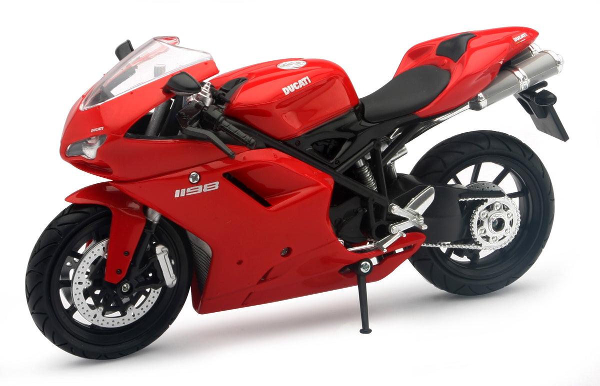 1:12 Scale Sport Bike Ducati 1198 (Red) - 959-0204 - New Ray Toys