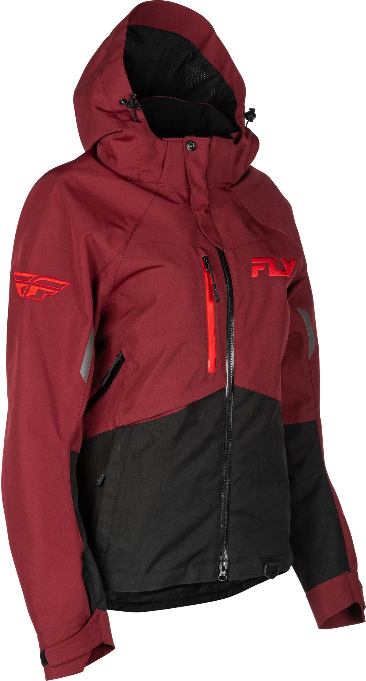 Women'S Carbon Jacket Merlot/Red Lg - 470-5211L - Fly Racing