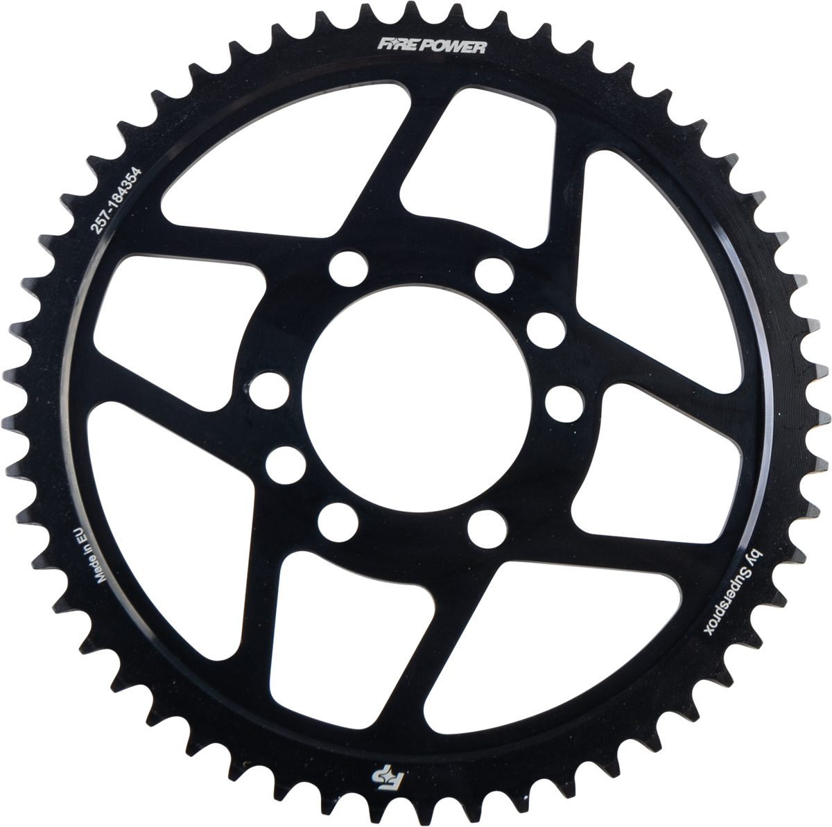 Rear Sprocket Steel 54t Blk - 257-184354 - Fire Power