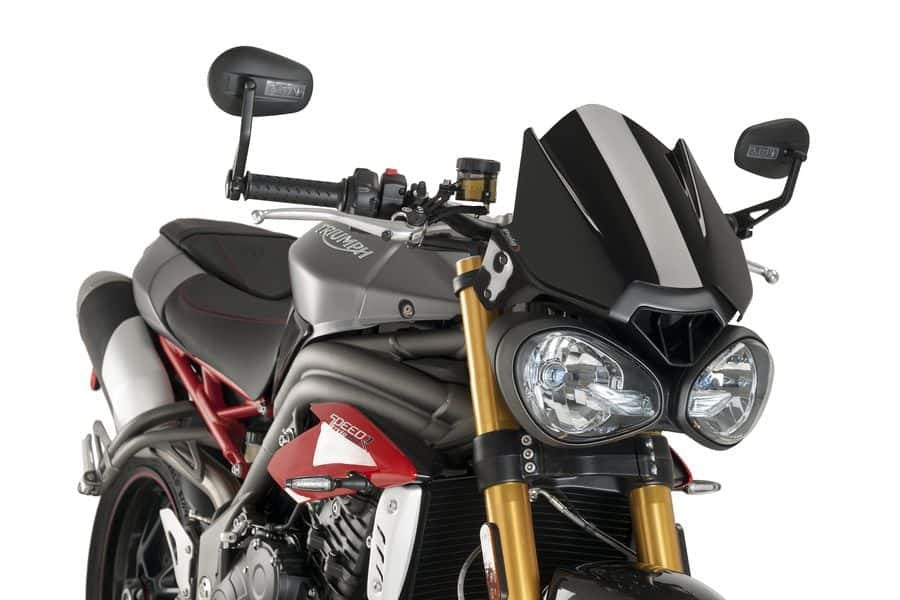 Windscreen Naked New Gen Sport Black Tri - 561-08929BK - PUIG
