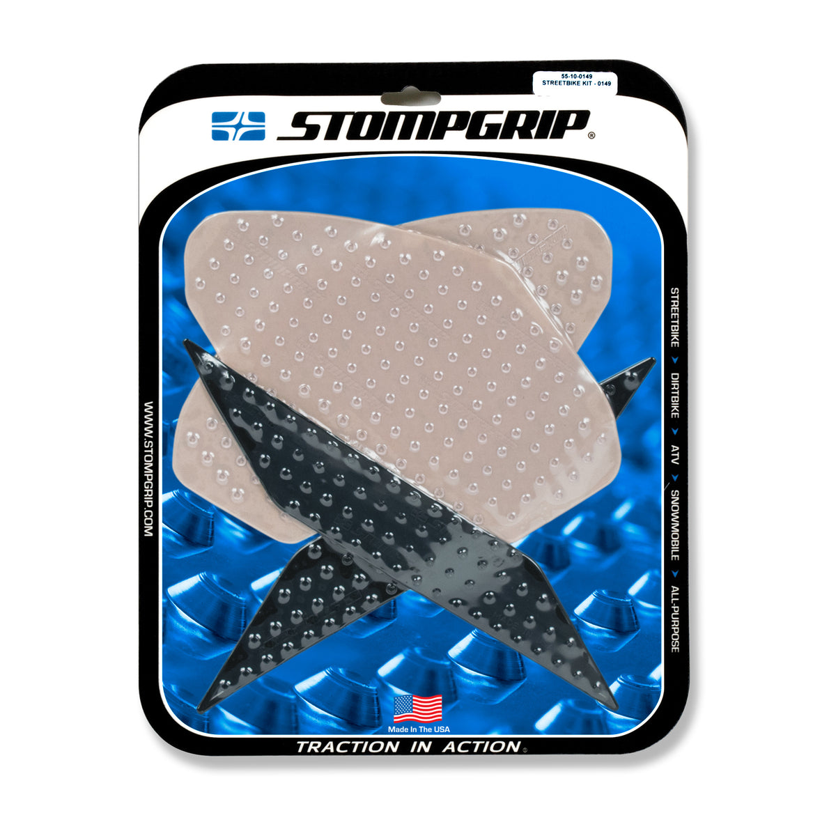 Tank Pad Kit Volcano Clear - 655-3018 - Stompgrip