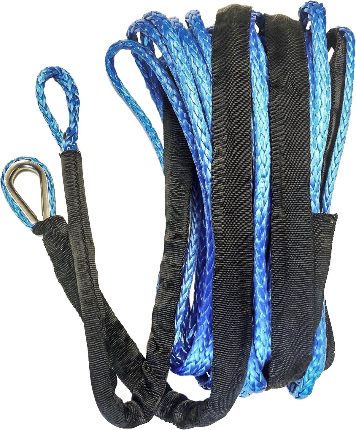 Synthetic Winch Rope 1/4" Diameter X 50 Ft. Blue - 57-0676 - Open Trail