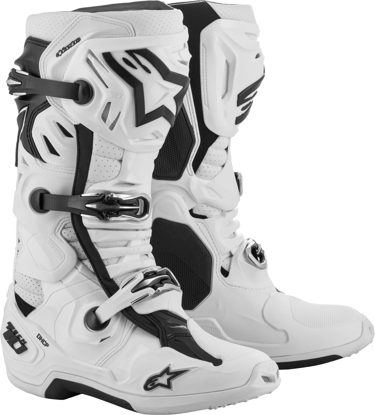 Tech 10 Supervented Boots White Sz 08 - 482-01608 - alpine star