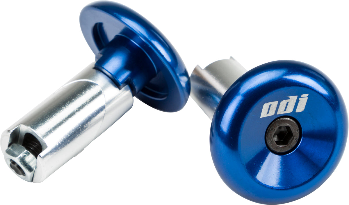 Aluminum Bar End Plugs Blue - 206-0346B - ODI Grips