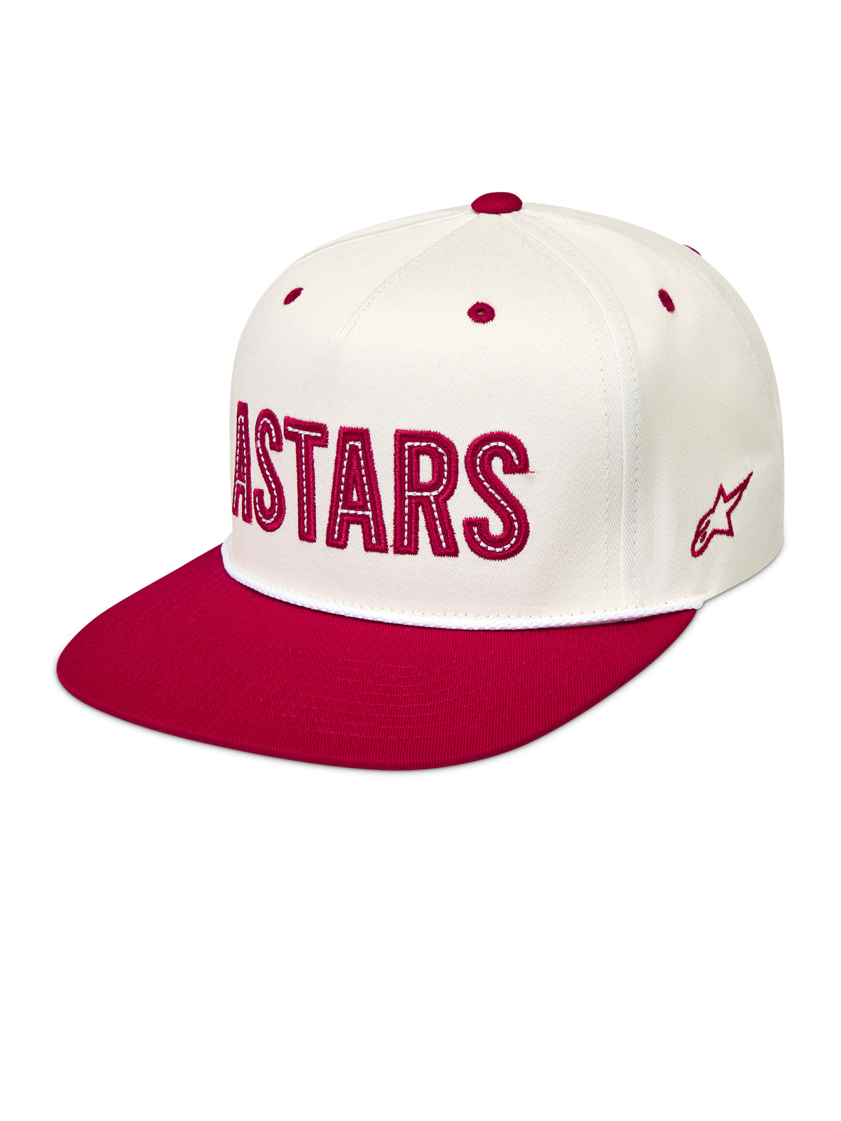 Stadium Snapback Hat Off White/Red - 482-76459 - alpine star