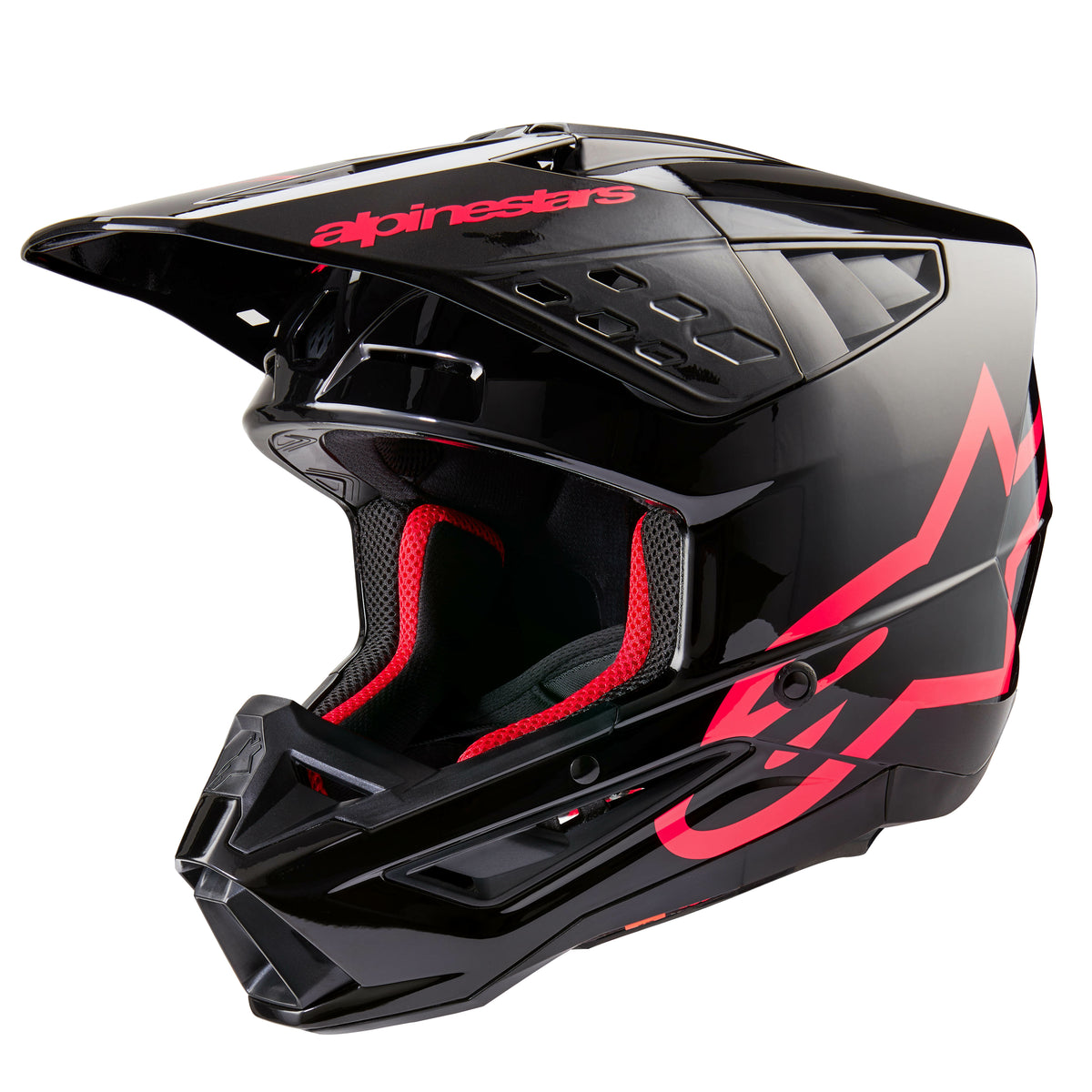 S-M5 Corp Helmet Black/Diva Pink Glossy 2x - 482-92272X - alpine star