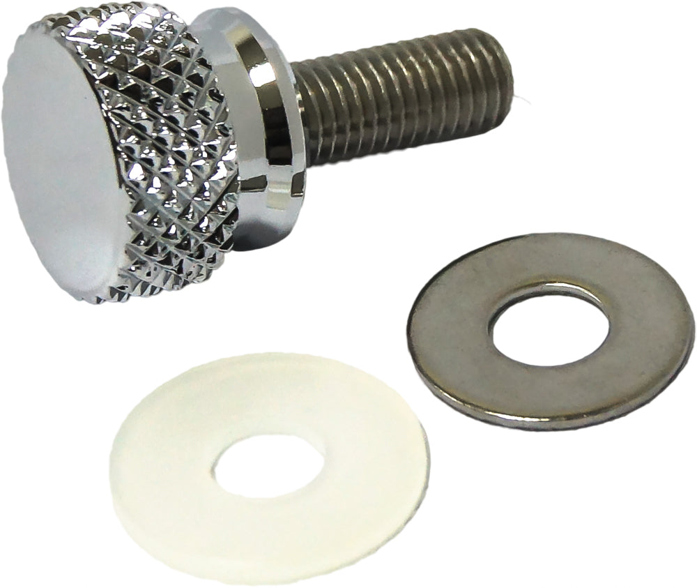 Knurled Seat Knob 1/4-28 Stepped Chrome - 820-57008 - HardDrive