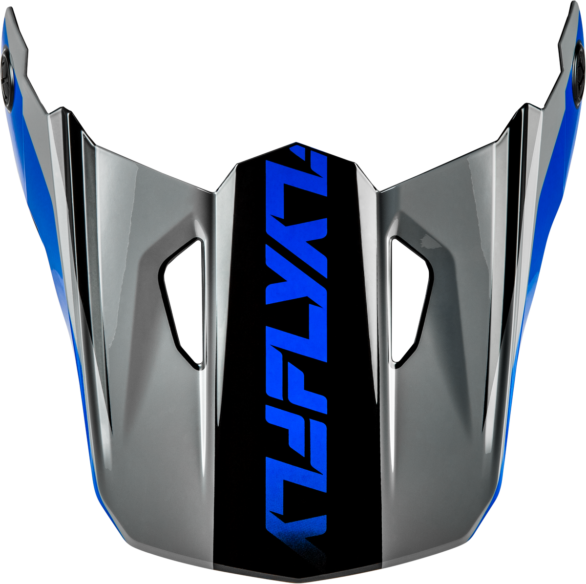 Kinetic Crest Helmet Visor Grey/Black/Blue Xs/Sm - 73-8676VS - Fly Racing