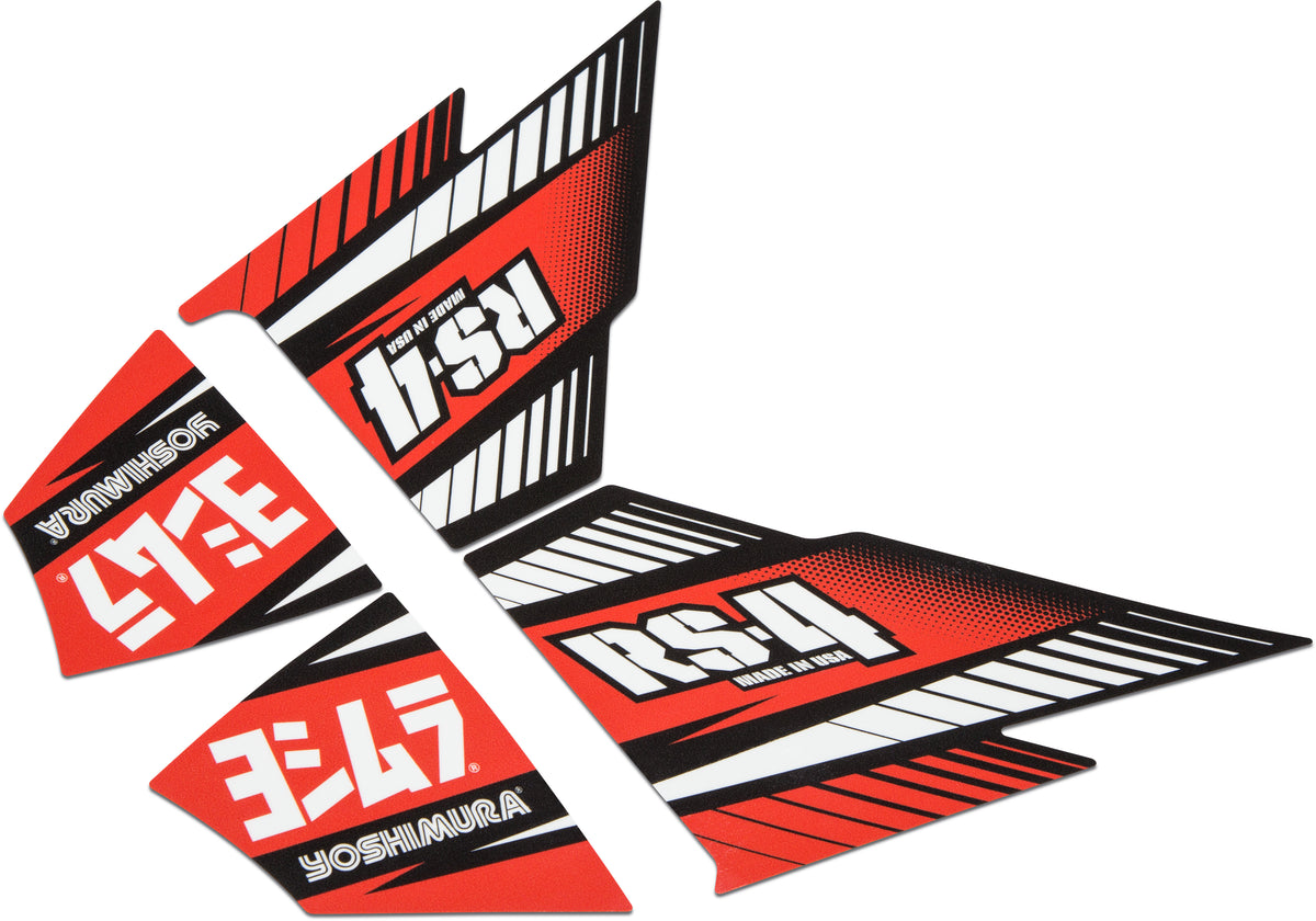 Rs-4 Muffler Decal Set 4/Pcs - 961-9069 - Yoshimura