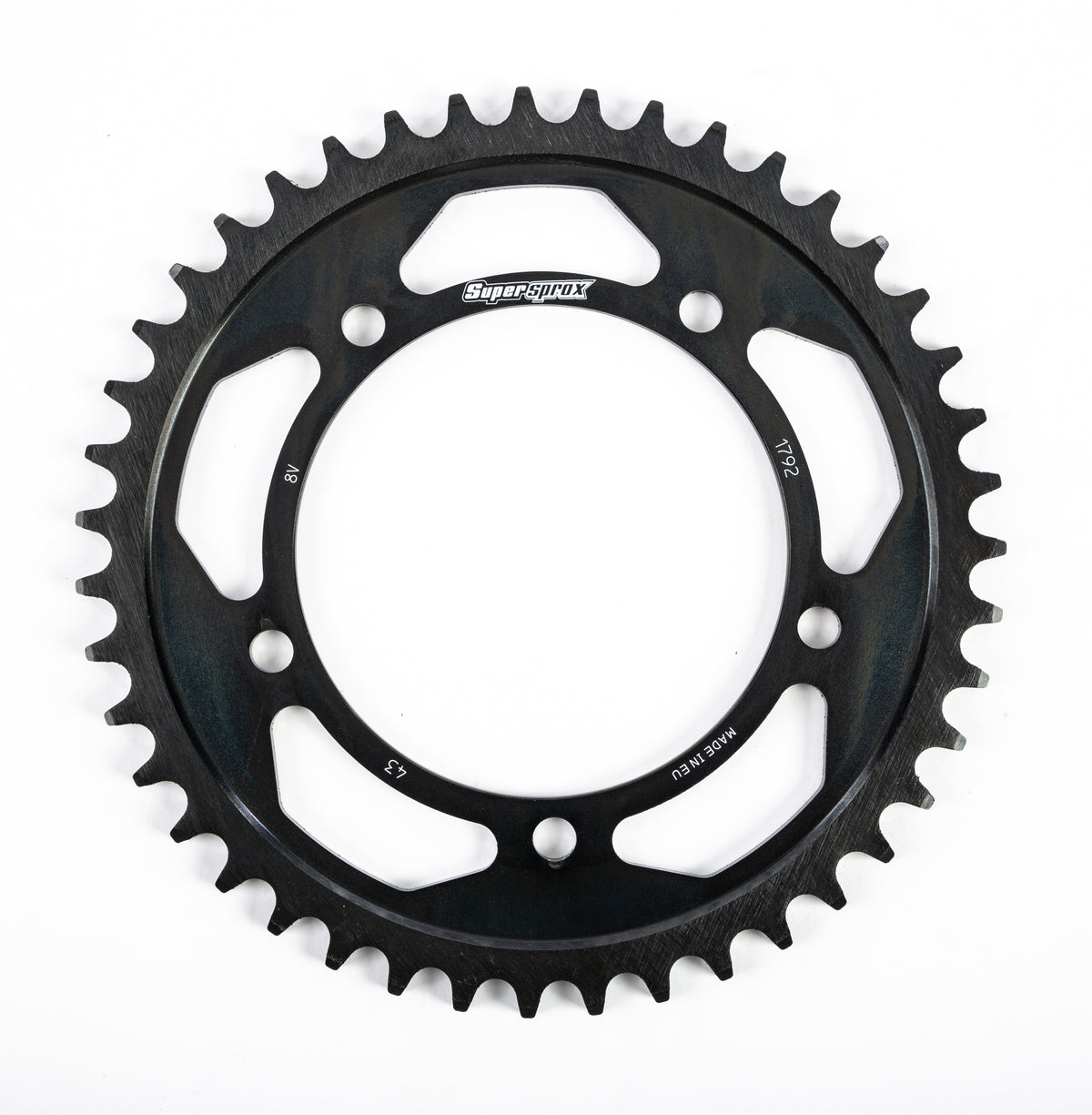 Rear Edge Sprocket Steel 43t-525 Blk Hay/Suz/Tri - 109-179243 - Supersprox
