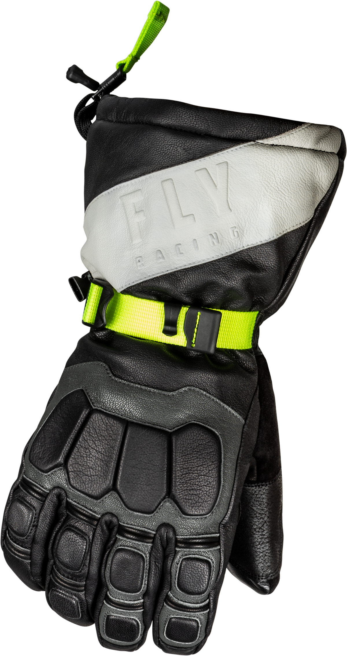 Glacier Gloves Black/Grey/Hi-Vis 3x - 363-39413X - Fly Racing
