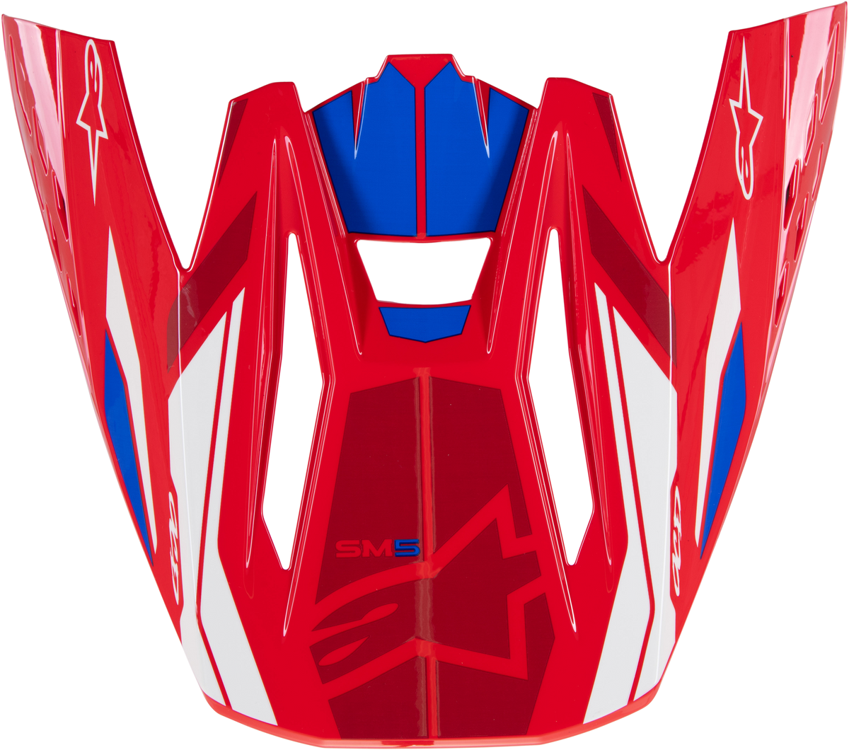 S-M5 Visor Action 2 Bright Red/Blue Glossy - 482-94558 - alpine star